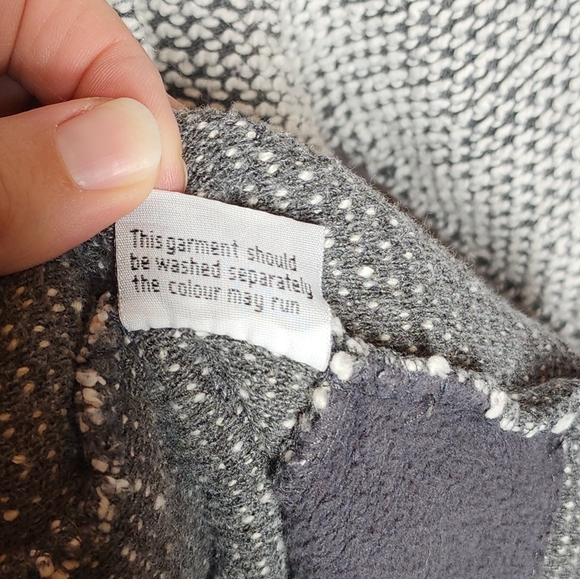 Weird Fish Sweater Womens White and Grey Medium Textured - Picture 6 of 10